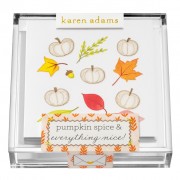 Gift Enclosure, Pumpkin Spice in Acrylic Box, Karen Adams